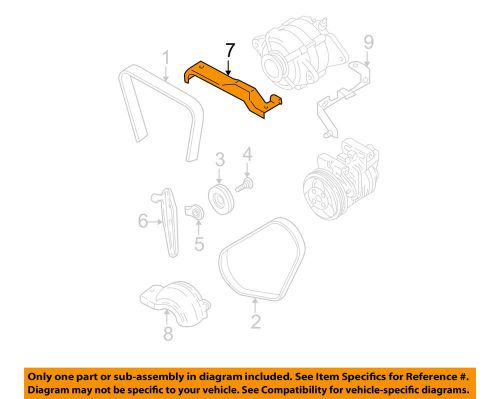 Subaru oem 02-07 impreza 2.5l-h4 belts pulleys-belt cover 23774aa005