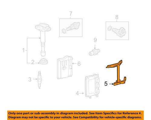 Honda oem 08-12 accord 2.4l-l4 ignition system-ecm bracket 37821r40a00