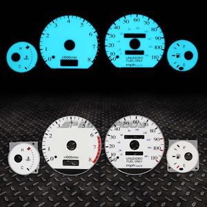 White face dash tach indiglo glow gauge el cluster for 93-97 corolla e100 at/mt