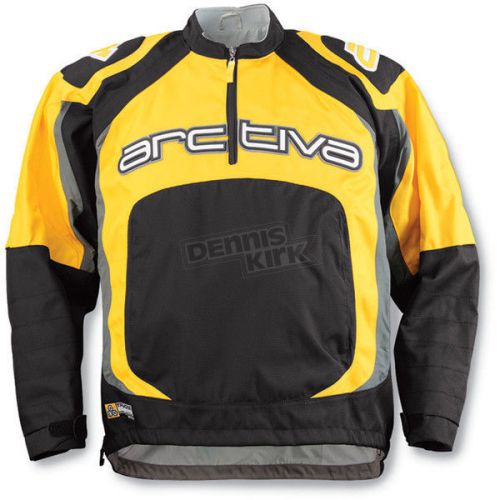 Arctiva comp rr 2 pullover jacket black/yellow size small