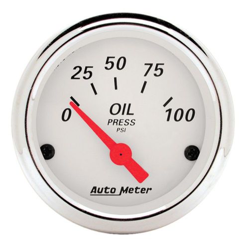 Auto meter 1327 arctic white; oil pressure gauge