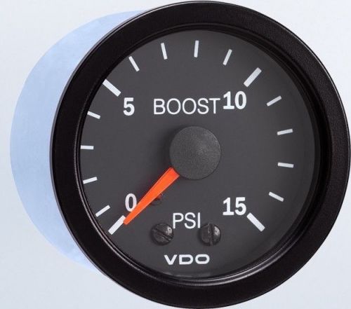 Vdo 150-101 boost / turbo 15 psi - vision black