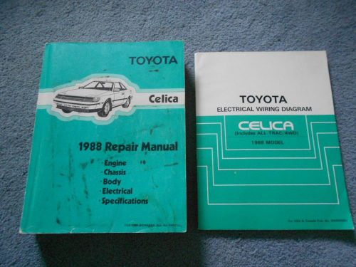 1988 toyota celica service shop factory manual &amp; wiring diagrams original oem