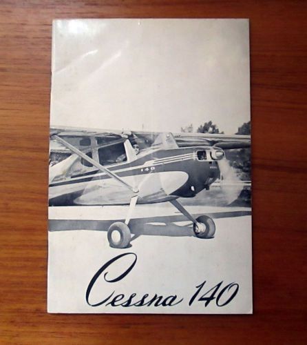 Cessna 140 operation manual 1956 edition