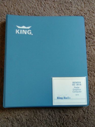 King bendix gc 361a radar graphics computer service shop manual overhaul install