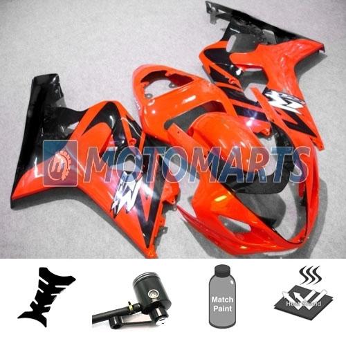 Bundle fairing kit w/ brake fluid pot for suzuki gsx r 600 750 k4 04 05 gsxr ac