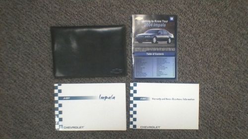 2004 chevy impala owners manual set with case