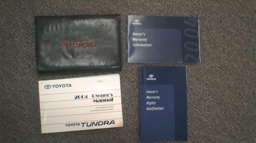 2004 toyota tundra owners manual set