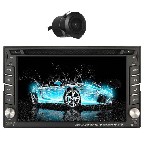 In-dash radio car gps 6.2&#034; dvd cd player mp3 subwoofer stereo bluetooth camera