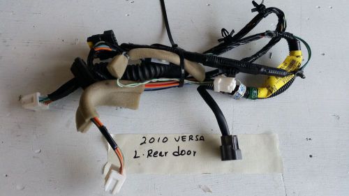 08 09 10 11 nissan versa 4d sedan left rear door wiring harness