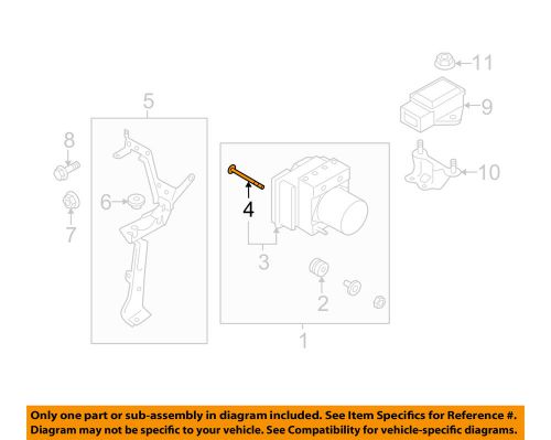 Subaru oem 14-15 forester abs-control module bolt 27585fj000