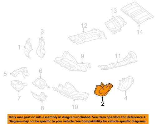 Subaru oem 14-15 forester heat shields-exhaust-converter shield left 44651ad700