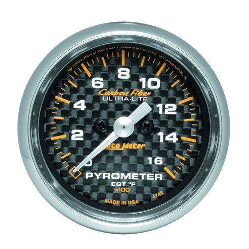 Auto meter 4743 carbon fiber; electric pyrometer gauge