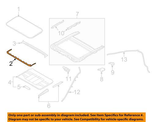 Infiniti nissan oem 14-15 q50-sunroof wind deflector 912801v91a