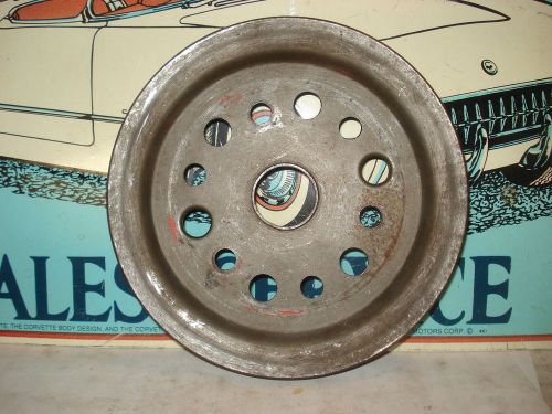 Crankshaft pulley, used 3755820 bc. 55-68 chevy, chevelle, camaro, corvette