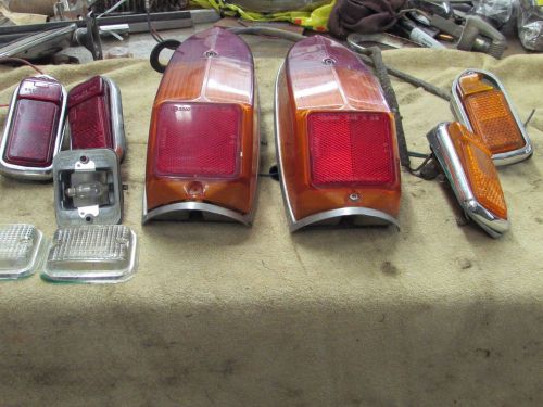 1976,77,78,79,80 mg tail light housing and lens, and side marking lights