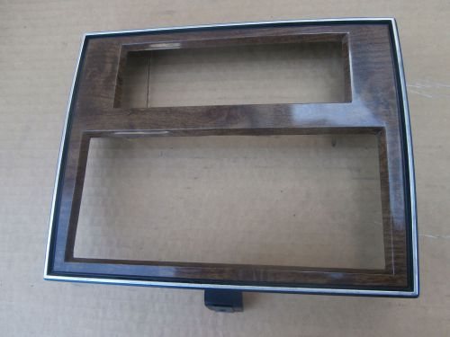 88-92 caprice chevy impala radio a/c bezel double din woodgrain radio face plate