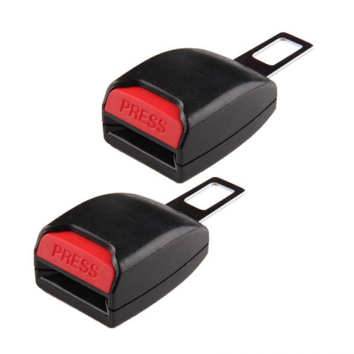 2x car truck seat belt plug clip buckles extension alarm stopper canceller