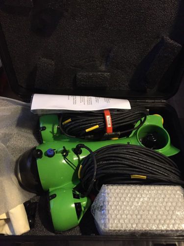 Green aquabotix hydroview sport hd rov unit with case - underwater video vehicle