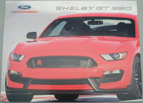 Ford shelby gt 350 dealer brochuer