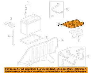 Honda oem 04-09 s2000 2.2l-l4-battery tray 60630s2aa02zz