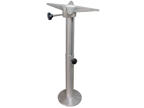 Boat aluminum adjustable table base pedestal 22&#034; - 36&#034; - 360º swivel–five oceans