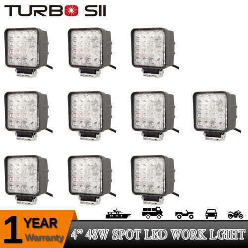 10pcs 48w led work light spot beam lamp offroad suv 4x4 boat jeep 12v 24v truck