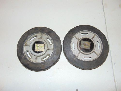 2 nos arctic cat rear suspension idler wheels 6.375&#034; 6 3/8&#034; x 5/8&#034;, 0114-206 lot