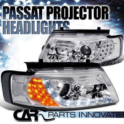 For 1997-2000 vw passat b5 r8 loop style projector head light led turn signal