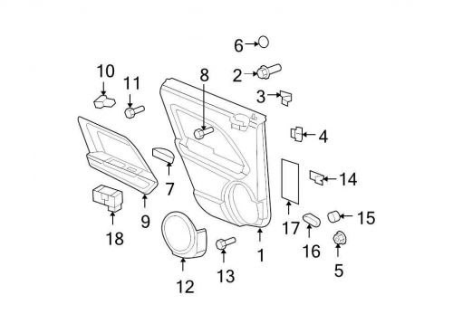 Chrysler oem dodge speaker cover 1ah43xdvab image 12