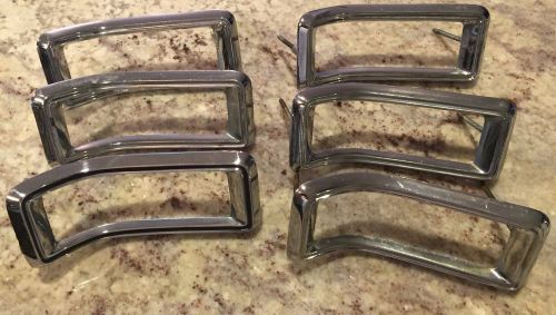 1968 ford mustang tail light bezels x6