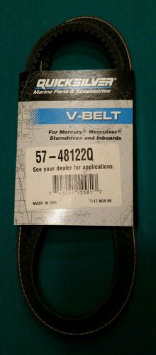 Quicksilver v-belt 57-48122q for mercury  mercruiser  sterndrives and inboards