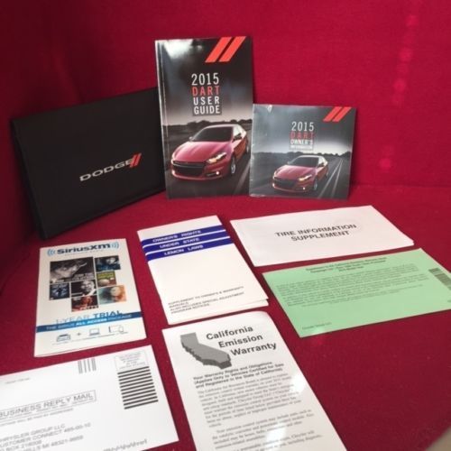 2015 15 dodge dart owners manual guide users book set case new dvd