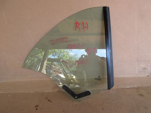 02 bmw m3 e46 convertible quarter window glass rh rear passenger side