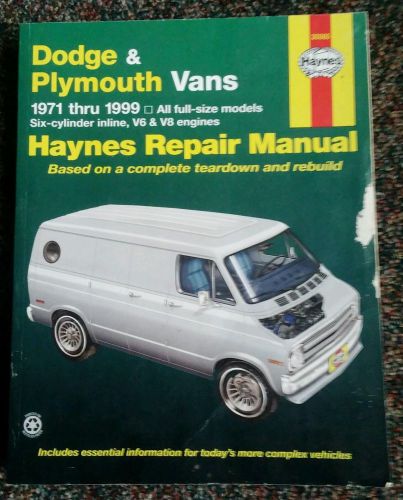 Hayes book dodge &amp; plymouth vans 1971 - 1999