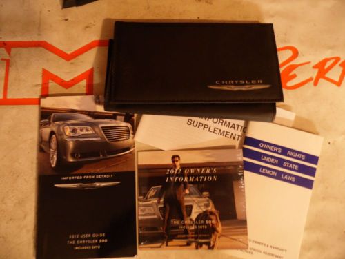 2012 chrysler 300 owner&#039;s manual user guide with dvd and case