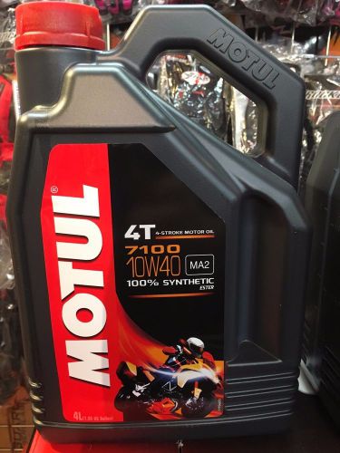 Motul 7100 racing road and track  10w40 motorcycle oil 4l 1 gallon synthetic