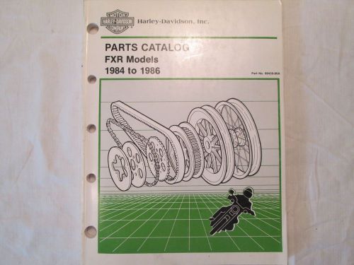 Harley davidson parts manual # 99439-86a, fxr -84  -86