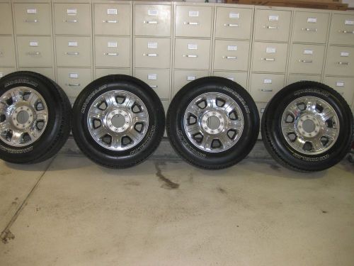 Ford f250 f350 chrome factory alloy wheels and tires