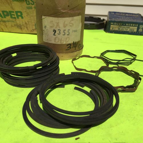 U.s. old vehicle piston rings, 3 1/4, +060, odd lot.    item:  3915