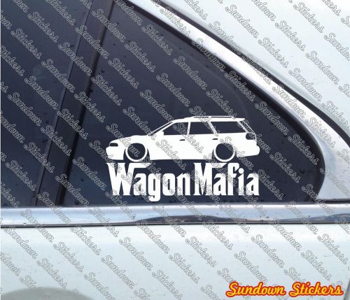 Lowered wagon mafia sticker - for subaru legacy turbo (stepped roof bg,1994-&#039;98)