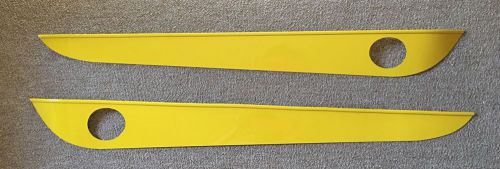 Corvette c6 velocity yellow custom painted door guards by american car craft usa