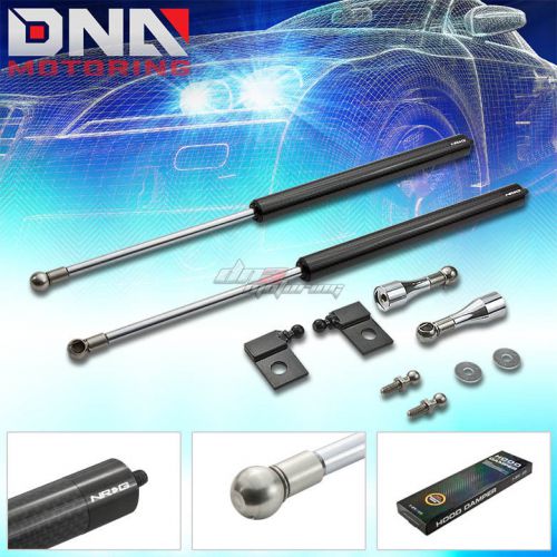 Nrg carbon fiber oil filled shock hood damper for 04-11 mazda rx-8/protege