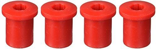 Prothane 1-802 red rear frame shackle bushing kit for cj5 and cj7