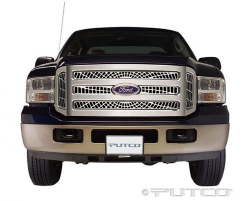 Putco aluminum spider web grille overlay for 2005-2007 ford f250/f350 super duty