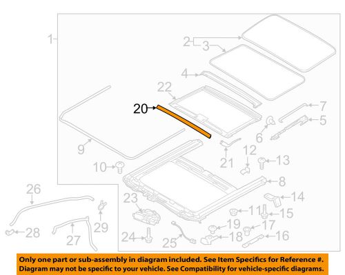 Kia oem 10-13 forte-sunroof wind deflector 816412h000