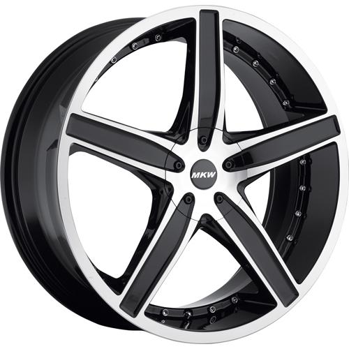 18x7.5 black mkw m107 wheels 5x100 5x4.5 +40 acura integra type r tl rl