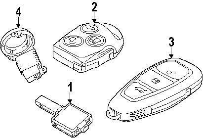 Ford 8a6z15607a genuine oem transceiver