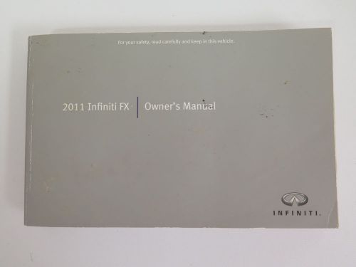 2011 infiniti fx owners manual guide book