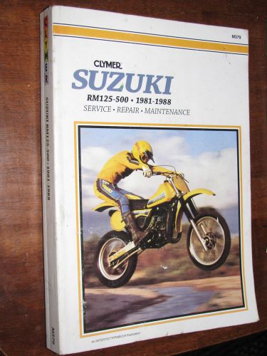 Suzuki rm clymer manual